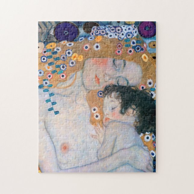 Gustav Klimt - Mother and Child Jigsaw Puzzle (Vertical)
