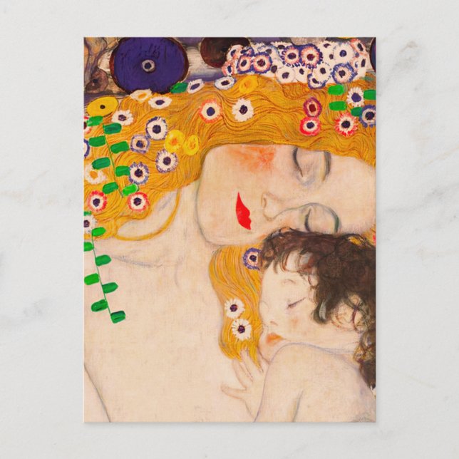 Gustav Klimt - Mother and Child Postcard (Front)