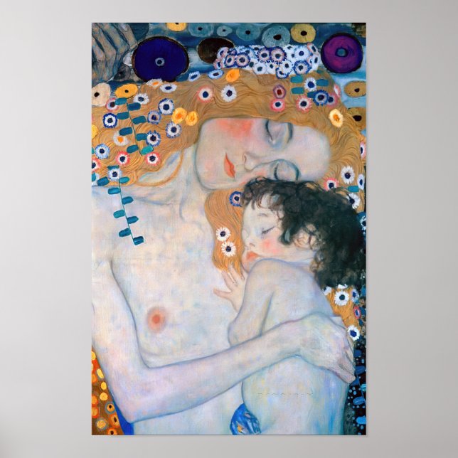 Gustav Klimt - Mother and Child Poster (Front)