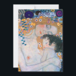 Gustav Klimt - Mother and Child Thank You Card<br><div class="desc">Mother and Child (detail of Three Ages of Woman) - Gustav Klimt,  Oil on Canvas,  1905</div>
