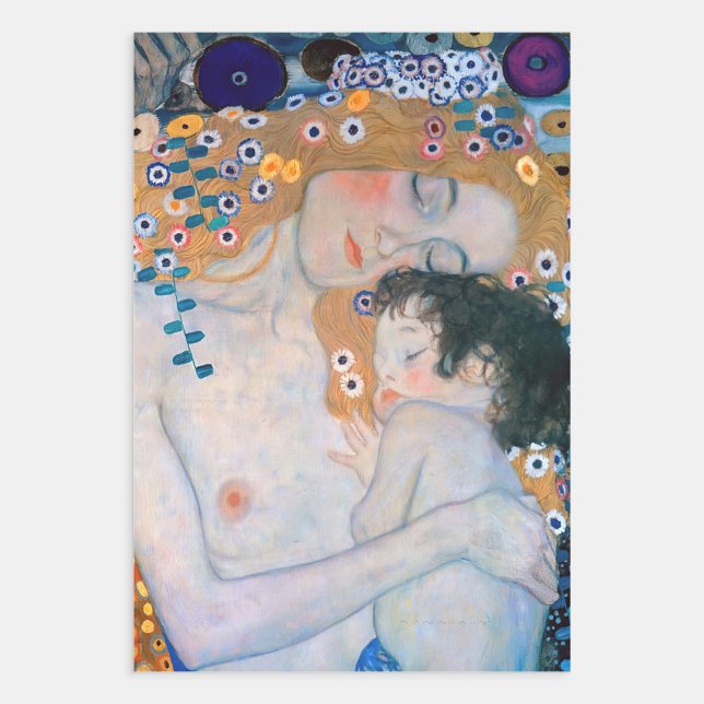 Gustav Klimt - Mother and Child Wrapping Paper Sheet (Creator Uploaded)