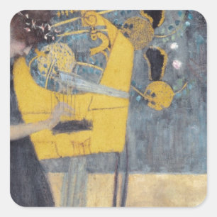 Gustav Klimt // Musik Square Sticker