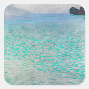 Gustav Klimt - On Lake Attersee Square Sticker