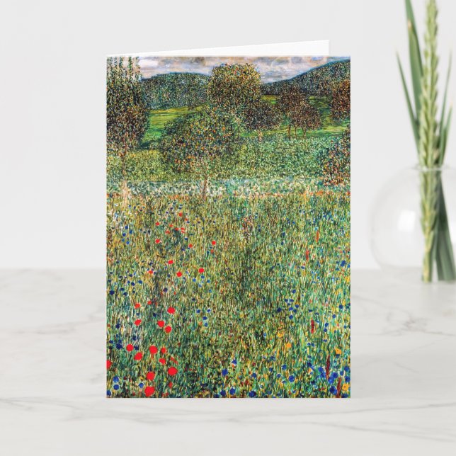 Gustav Klimt - Orchard Card (Front)