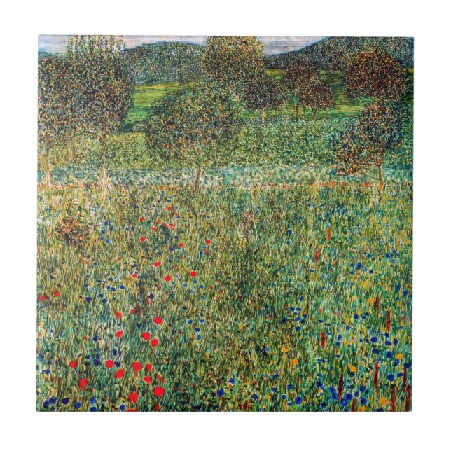 Gustav Klimt - Orchard Ceramic Tile (Front)