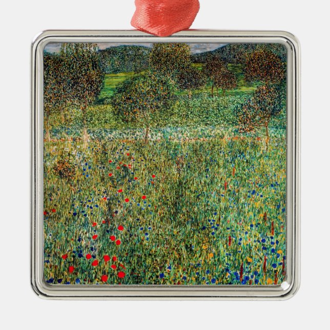 Gustav Klimt - Orchard Metal Ornament (Front)