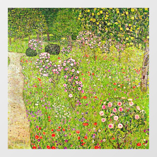 Gustav Klimt Orchard with Roses (Sheet)