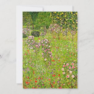 Gustav Klimt Orchard with Roses Invitation