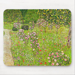 Gustav Klimt Orchard with Roses Mouse Pad