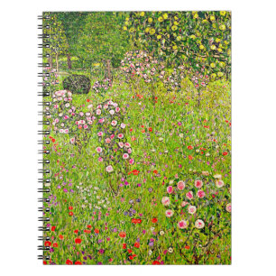 Gustav Klimt Orchard with Roses Notebook