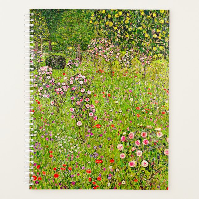 Gustav Klimt Orchard with Roses Planner (Front)