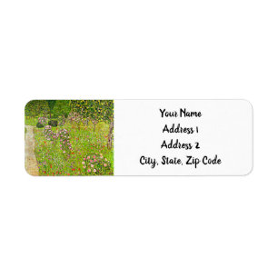 Gustav Klimt Orchard with Roses Return Address Label