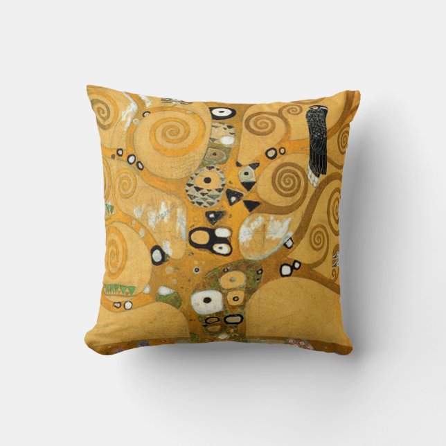 Gustav Klimt Owl In A Tree Cushion (Front)