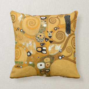 Gustav Klimt Owl In A Tree Cushion