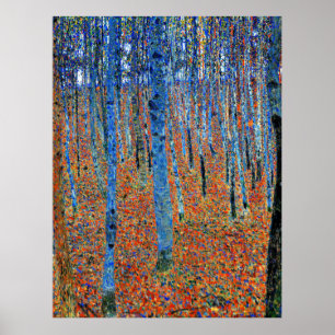 Gustav Klimt painting, Beech Grove I Poster