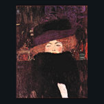 Gustav Klimt painting, Lady with a Fur Hat and Boa Poster<br><div class="desc">Lady with a Fur Hat and Boa,  famous painting by Austrian artist Gustav Klimt</div>