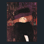 Gustav Klimt painting, Lady with a Fur Hat and Boa Poster<br><div class="desc">Lady with a Fur Hat and Boa,  famous painting by Austrian artist Gustav Klimt</div>