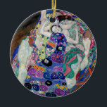 Gustav Klimt Painting The Virgin Ceramic Ornament<br><div class="desc">Gustav Klimt's The Virgin (1913)</div>