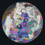 Gustav Klimt Painting The Virgin Classic Round Sticker<br><div class="desc">Gustav Klimt's The Virgin (1913)</div>