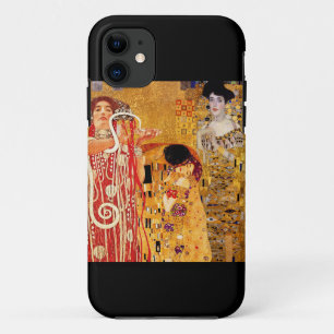 Gustav Klimt, paintings Collage, Combined art iPhone 11 Case