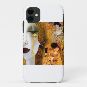 Gustav Klimt, paintings Collage, Combined art iPhone 11 Case