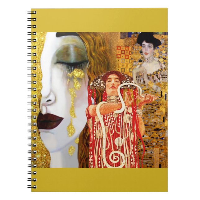 Gustav Klimt, paintings Collage, Combined art  Notebook (Front)