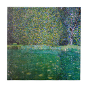Gustav Klimt - Park of Schloss Kammer am Attersee Ceramic Tile