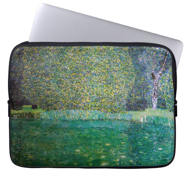 Gustav Klimt - Park of Schloss Kammer am Attersee Laptop Sleeve (Front)