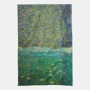 Gustav Klimt - Park of Schloss Kammer am Attersee Tea Towel
