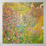 Gustav Klimt Pink Flowers Poster<br><div class="desc">Gustav Klimt Pink Flowers poster. Oil on canvas from 1900. One of Klimt’s most beautiful landscape paintings, Pink Flower Garden or Italian Horticultural Landscape features a sprawling garden in bloom in Klimt’s unique blend of impressionist, expressionist and art nouveau mannerisms. The work is a beautiful flower painting that makes a...</div>