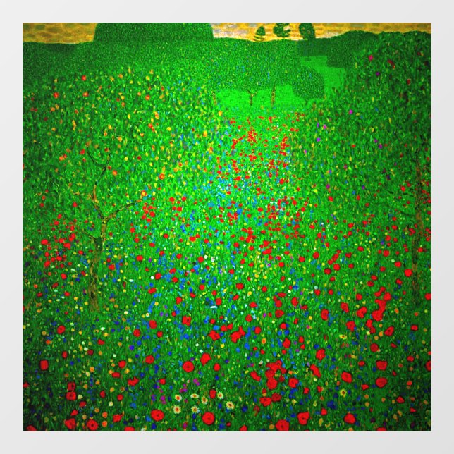 Gustav Klimt Poppy Field (Sheet)