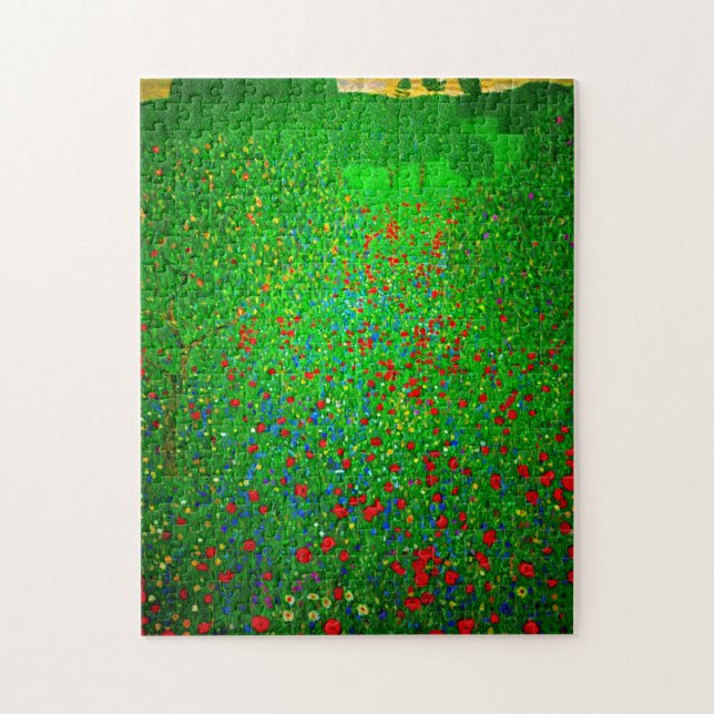 Gustav Klimt Poppy Field Jigsaw Puzzle (Vertical)