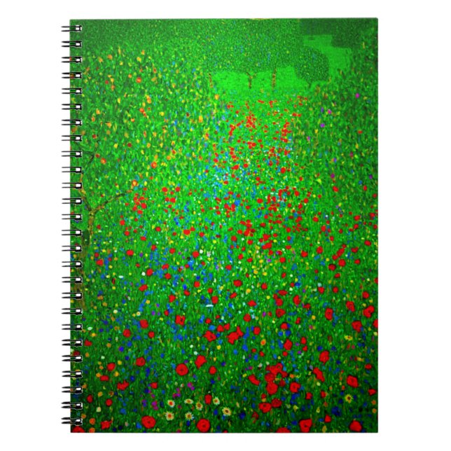 Gustav Klimt Poppy Field Notebook (Front)