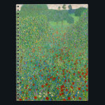 Gustav Klimt - Poppy Field Notebook<br><div class="desc">Poppy Field / Field of Poppies - Gustav Klimt,  Oil on Canvas,  1907</div>