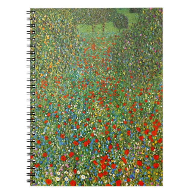 Gustav Klimt Poppy Field Notebook (Front)