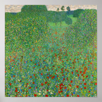 Gustav Klimt - Poppy Field