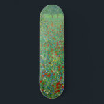 Gustav Klimt - Poppy Field Skateboard<br><div class="desc">Poppy Field / Field of Poppies - Gustav Klimt,  Oil on Canvas,  1907</div>