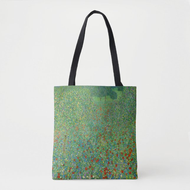 Gustav Klimt - Poppy Field Tote Bag (Front)