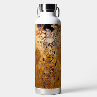 Gustav Klimt portrait of Adel Bloch Bauer 1907 Water Bottle