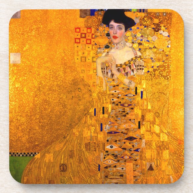 Gustav Klimt Portrait of Adele Bloch Bauer Coaster (Front)