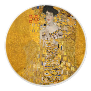 Gustav Klimt - Portrait of Adele Bloch-Bauer I Ceramic Knob
