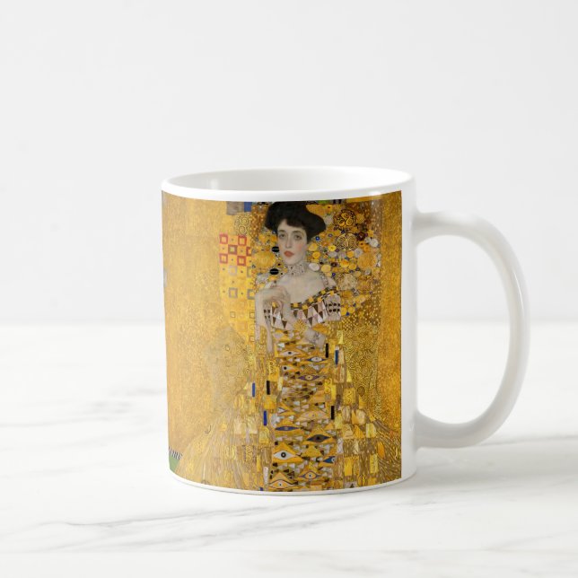Gustav Klimt - Portrait of Adele Bloch-Bauer I Coffee Mug (Right)