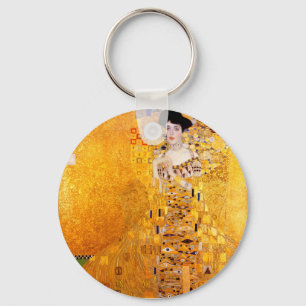 Gustav Klimt Portrait of Adele Bloch-Bauer I Key Ring