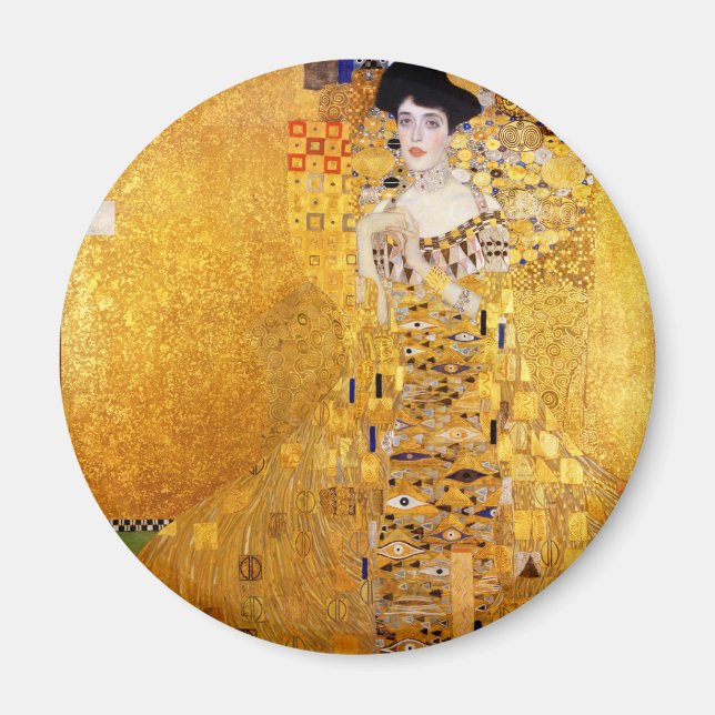 Gustav Klimt Portrait of Adele Bloch-Bauer I Magnet (Front)