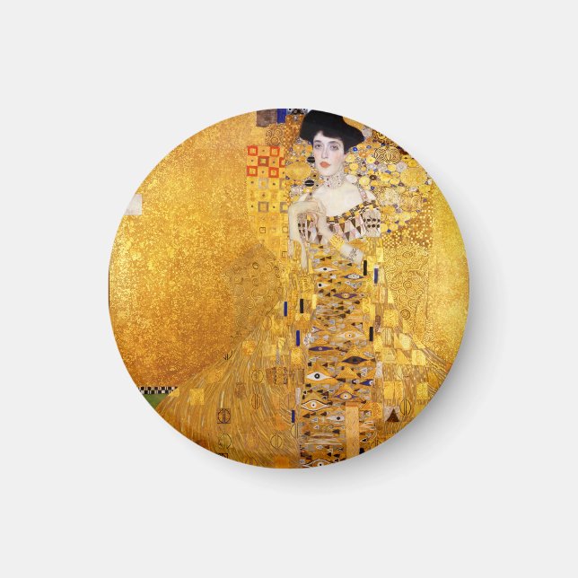 Gustav Klimt Portrait of Adele Bloch-Bauer I Magnet (Front)