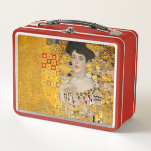 Gustav Klimt - Portrait of Adele Bloch-Bauer I Metal Lunch Box