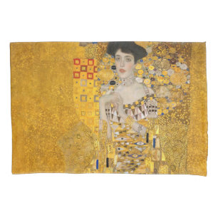 Gustav Klimt - Portrait of Adele Bloch-Bauer I Pillowcase