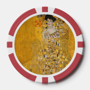 Gustav Klimt - Portrait of Adele Bloch-Bauer I Poker Chips