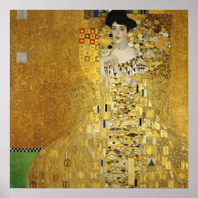 Gustav Klimt - Portrait of Adele Bloch-Bauer I Poster (Front)