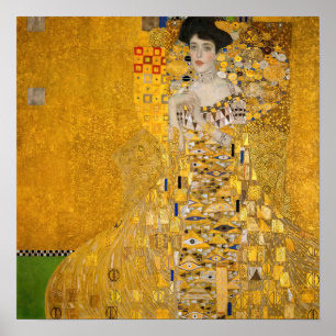 Gustav Klimt - Portrait of Adele Bloch-Bauer I Poster